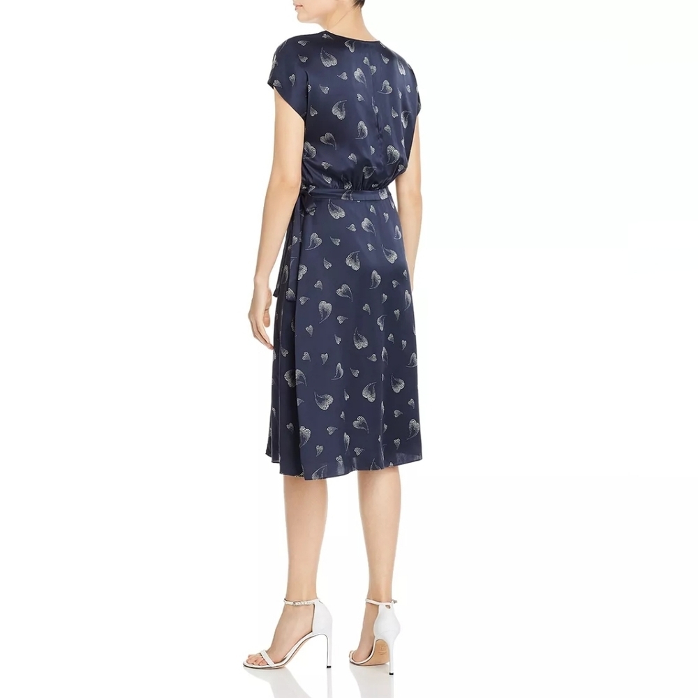 Joie Bethwyn Silk Heart-Print Wrap Dress - Picture 3 of 13